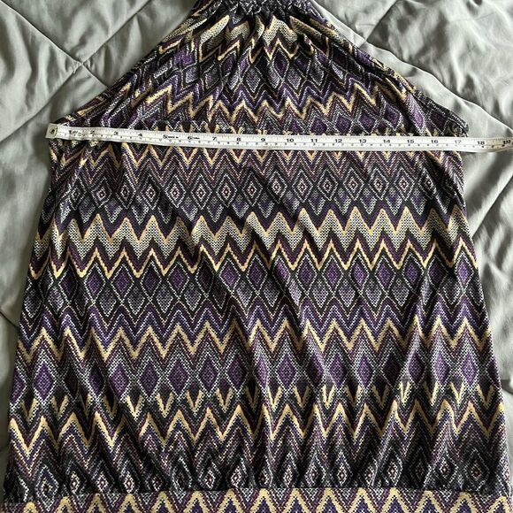 🎄Cato Aztec Pattern Halter Top - Picture 10 of 10